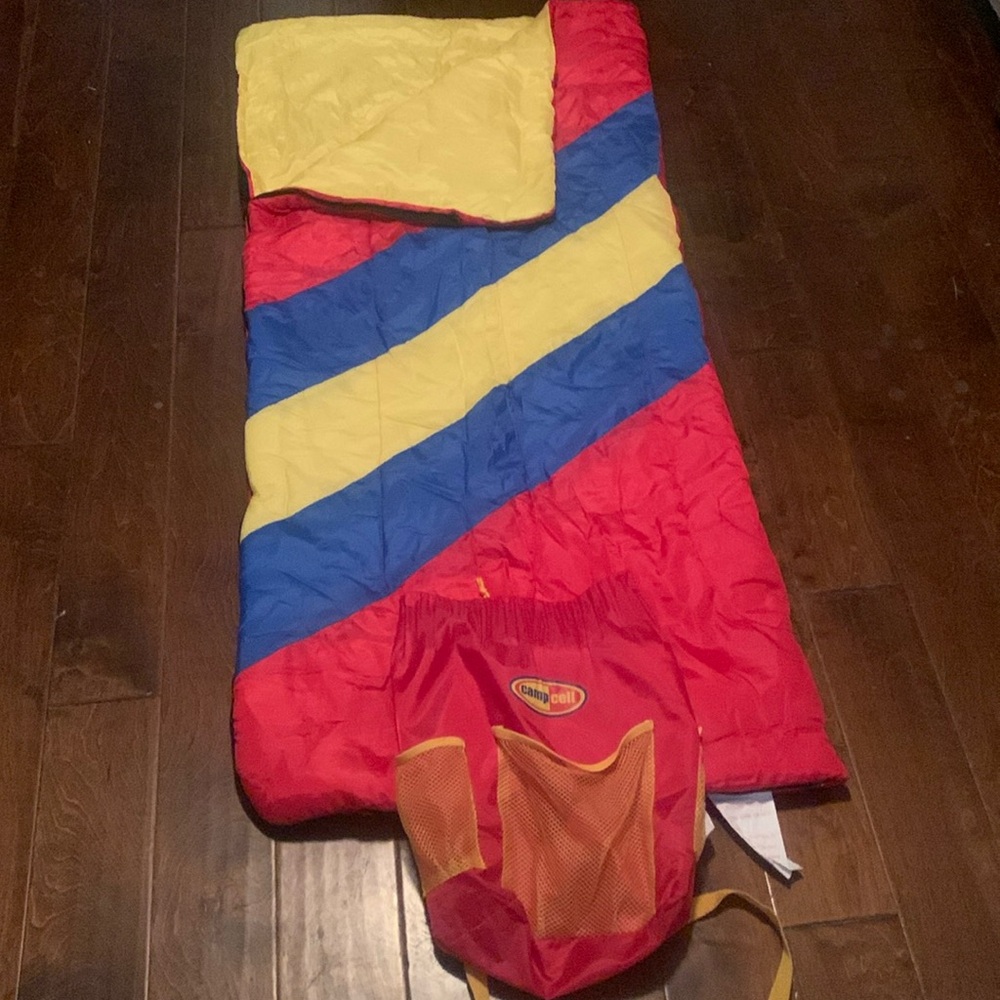 Camp Cell Kids Sleeping Bag with Backpack
